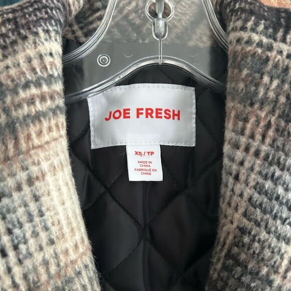Joe Fresh Classic Plaid Pea Coat XS - Picture 6 of 16